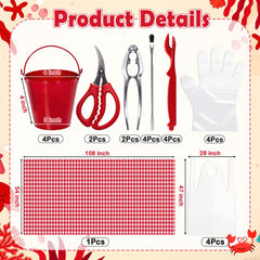 Lobster shellers and crab leg forks from Crab Crackers and Tools set