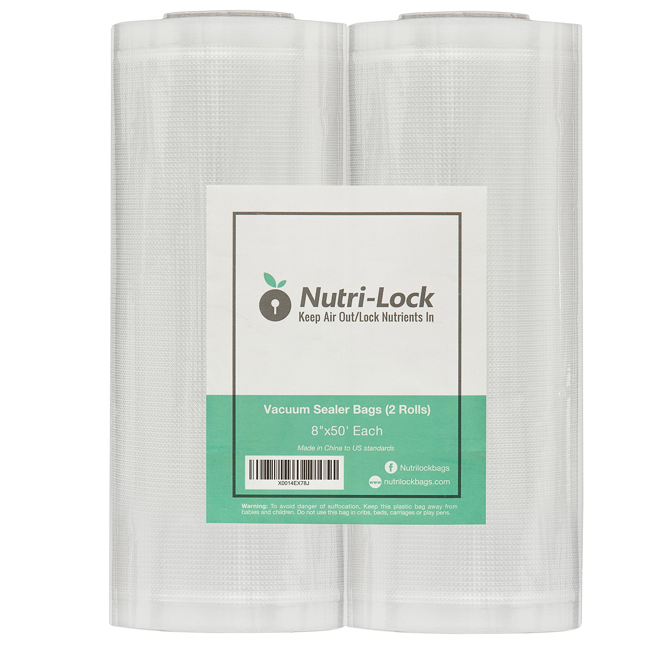 Lock Vacuum Sealer Bags 8x50 inch rolls product image