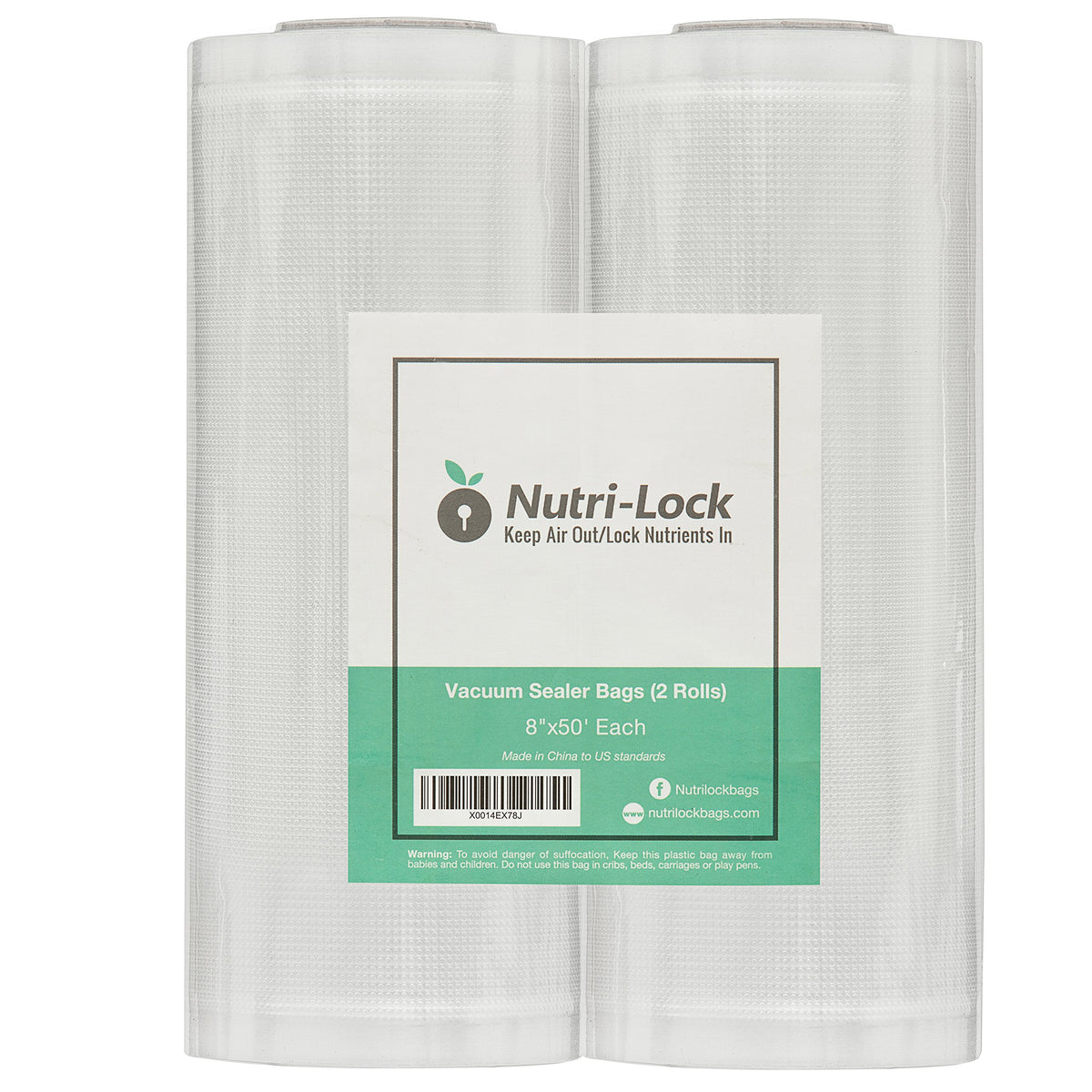 Lock Vacuum Sealer Bags 8x50 inch rolls product image