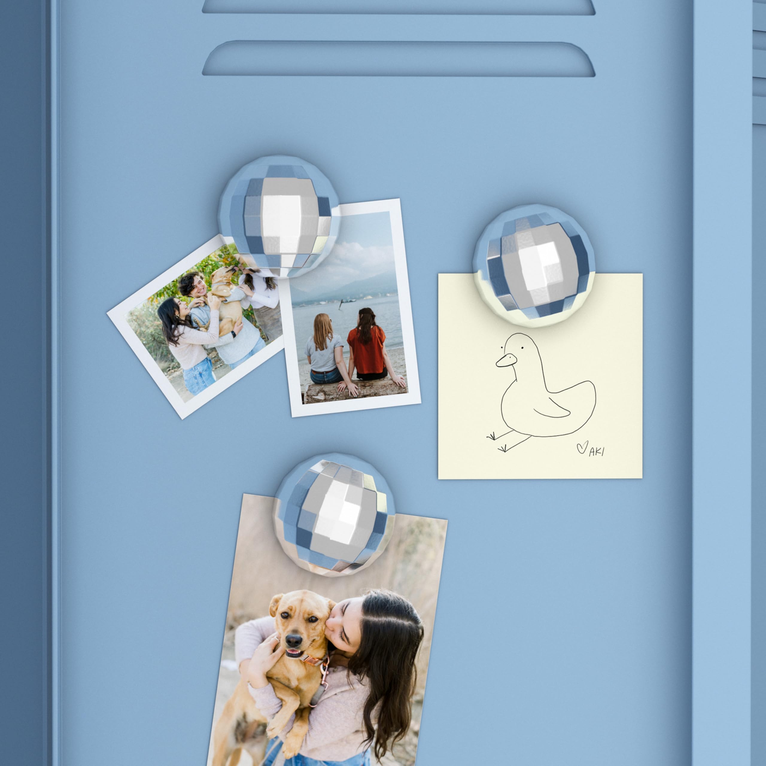 Disco ball magnets for lockers and fridge by U Brands