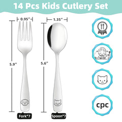 Kid friendly forks and spoons from LOCONHA set