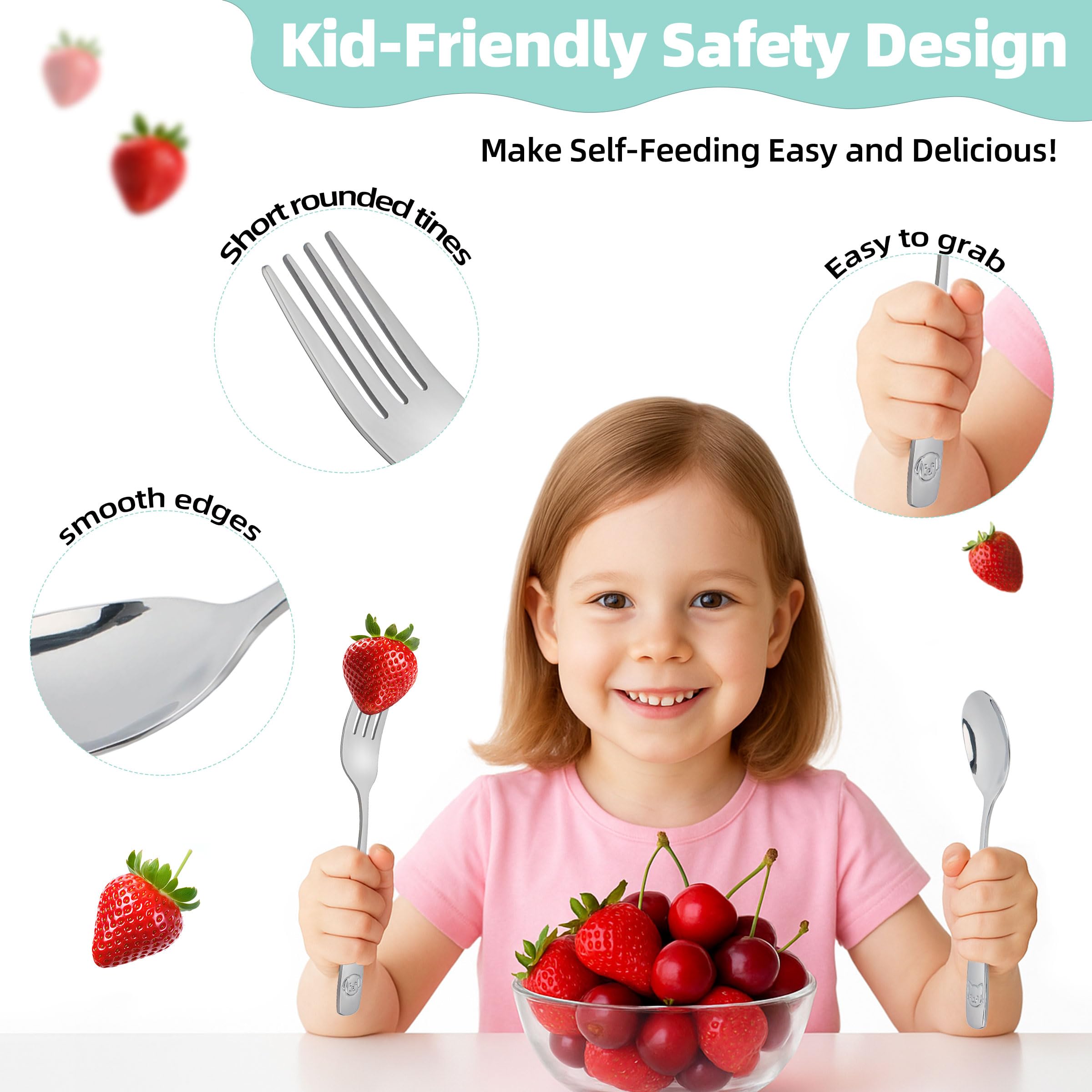 Dishwasher safe LOCONHA 18/0 stainless steel utensils
