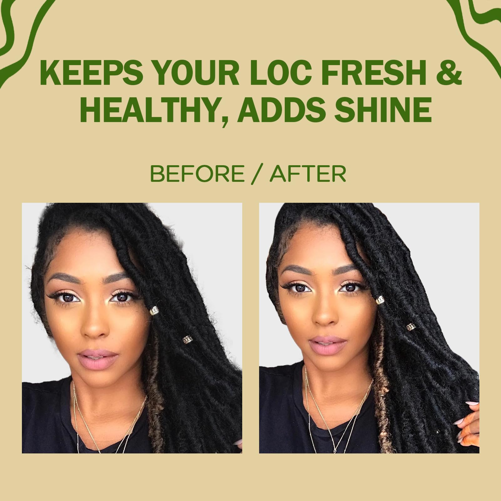 Locs protective styles spray for braids twists and dreadlocks