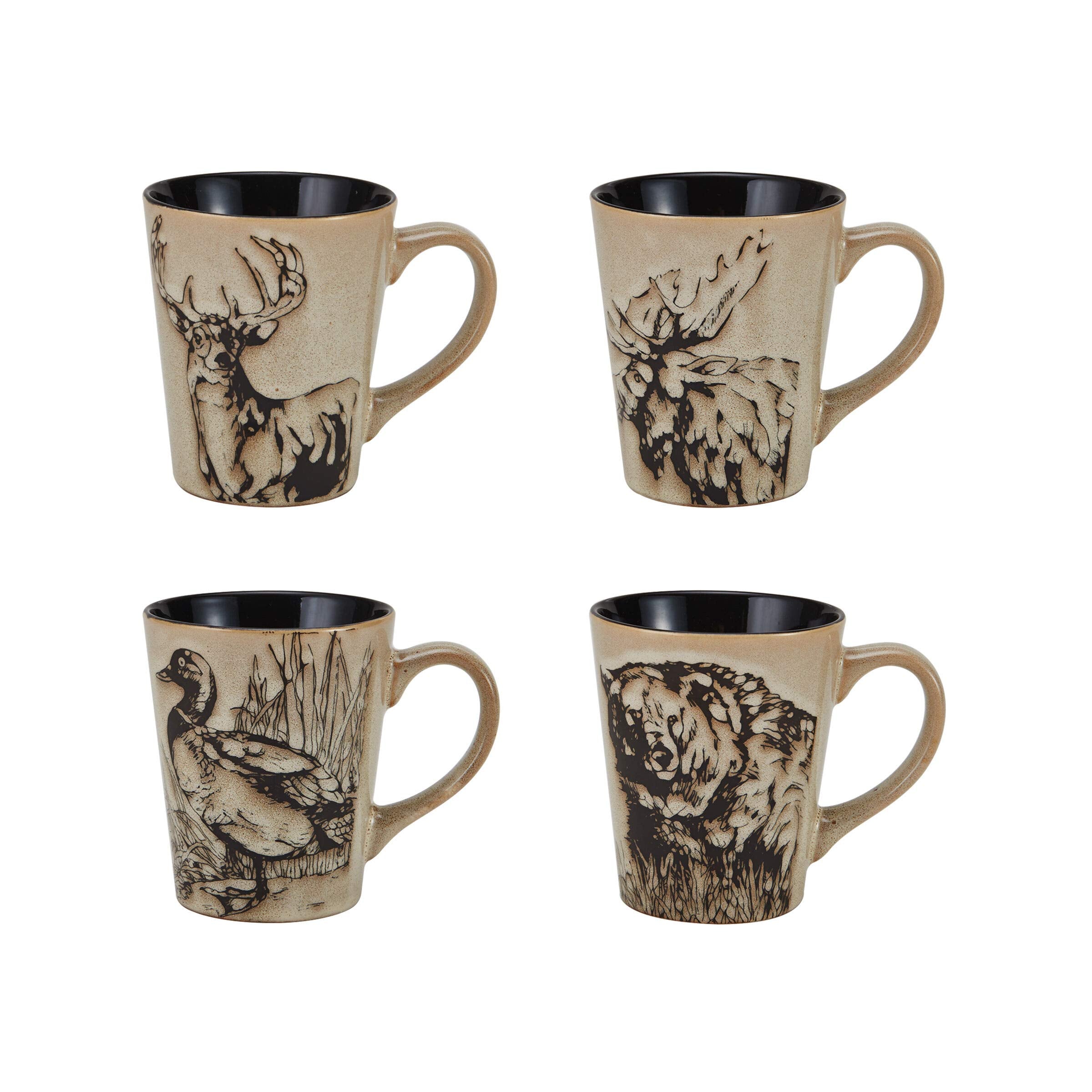 Beige reactive glaze lodge style Mossy Oak