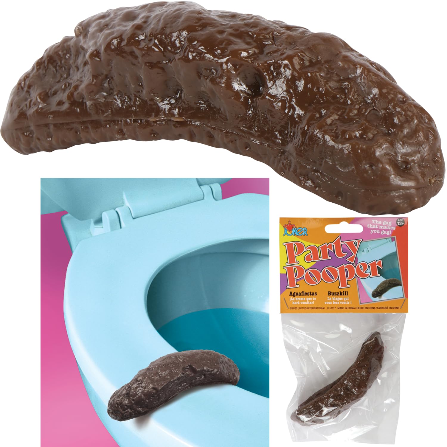 Loftus Gross Party Pooper Fake Poo Toy brown 4 inch product image 2