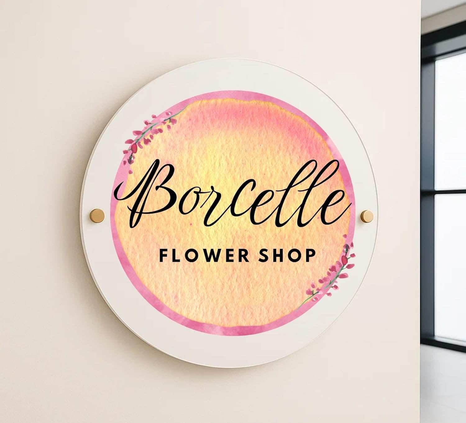 Giftable personalized sign for office decor scenarios