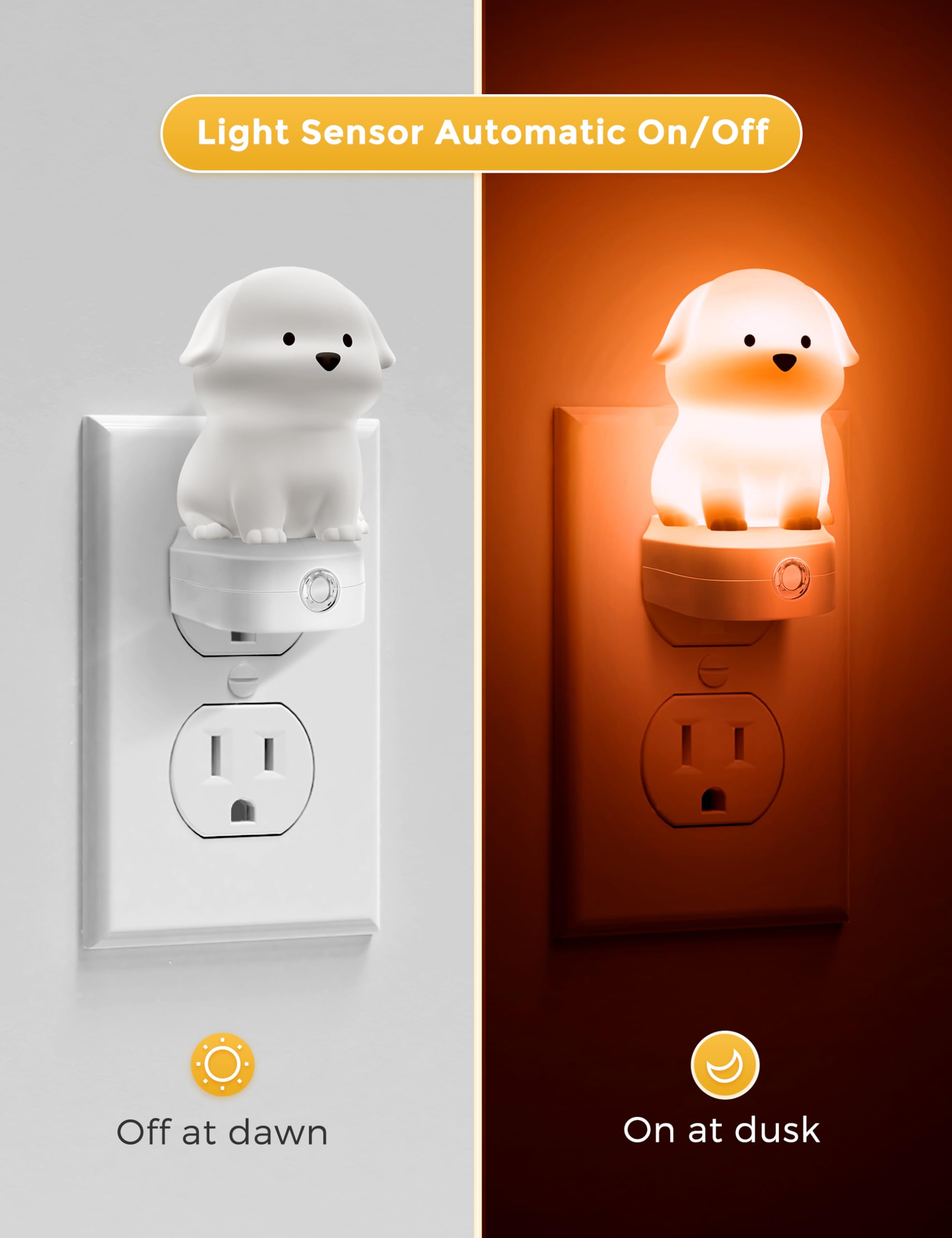 LOHAS 3D puppy night light for kids room decor