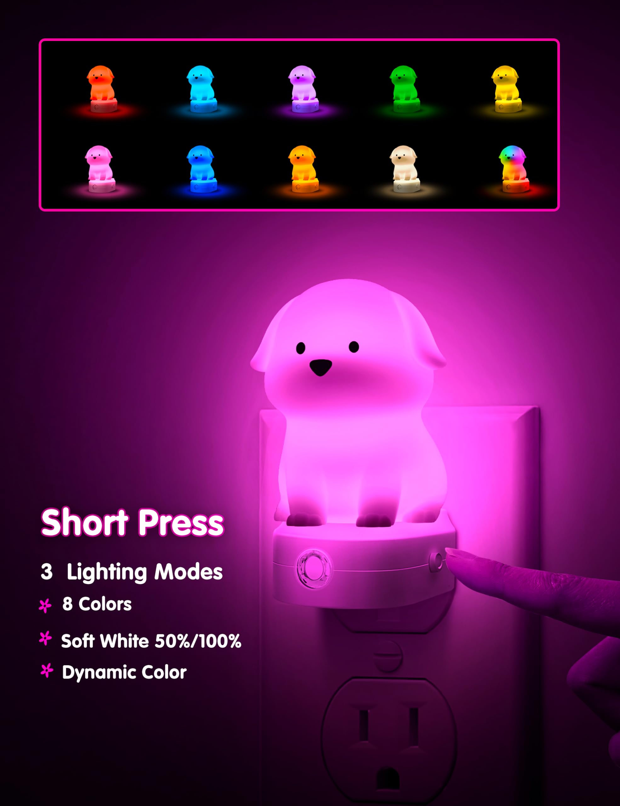 LOHAS night light with RGB and soft white 3000K