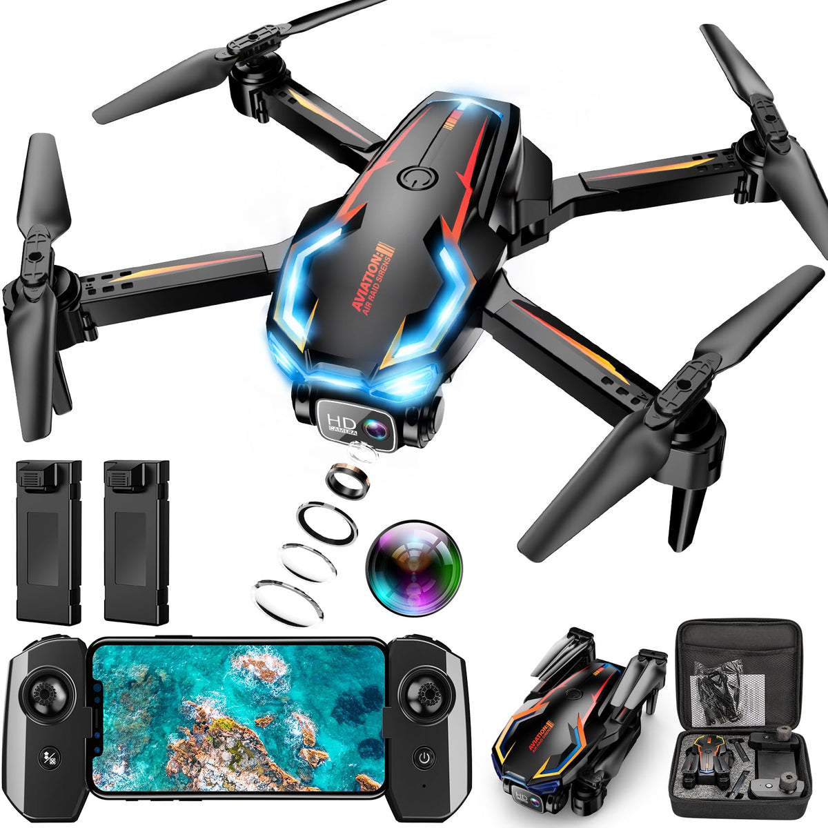 Loiley drone with camera 2K HD FPV