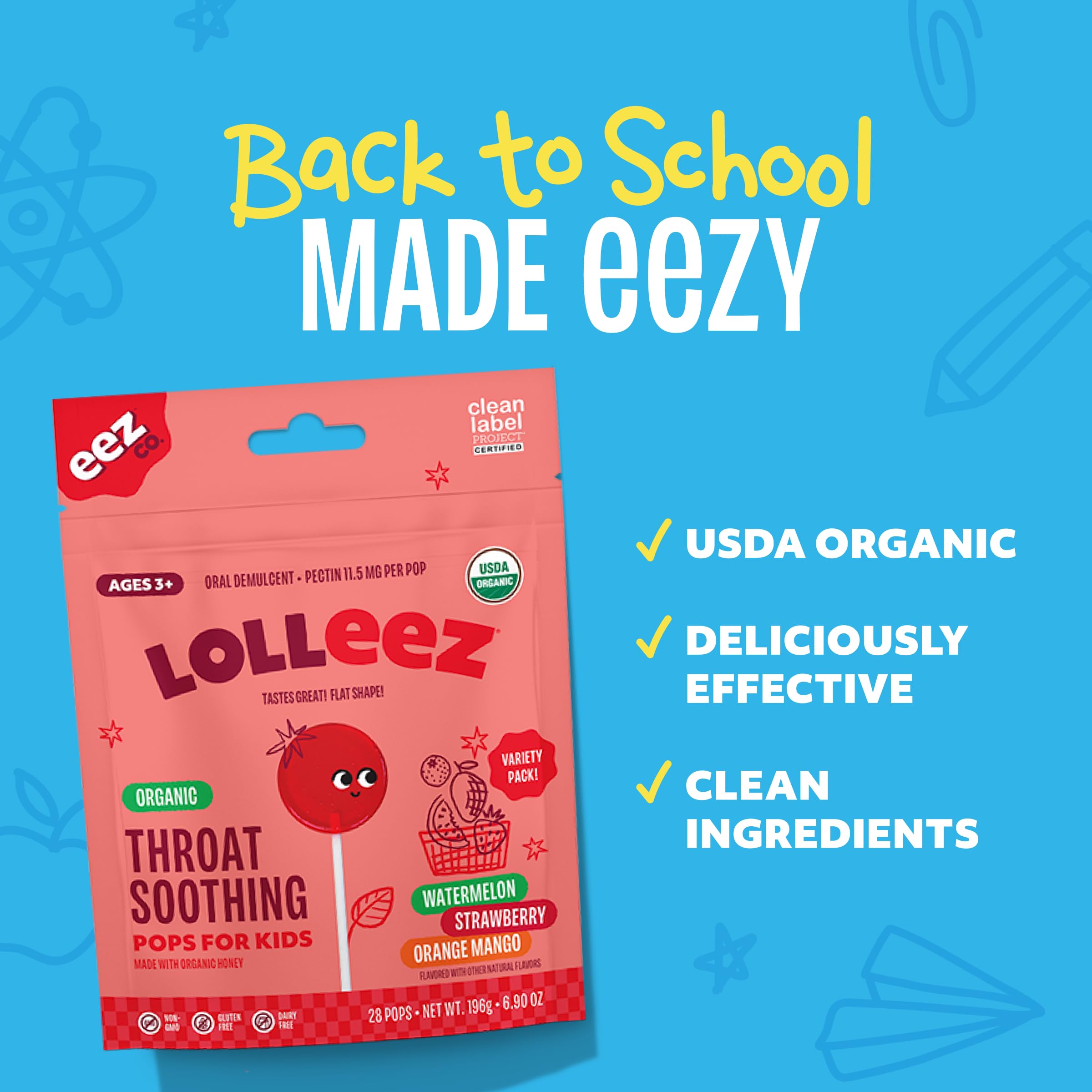 Lolleez variety pack lollipops for kids 3 plus years