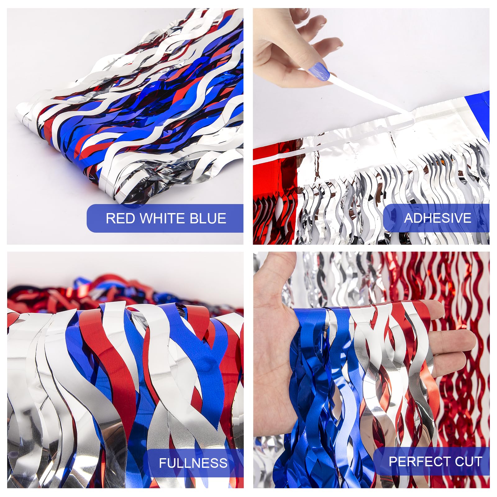 Event stage background foil fringe curtain