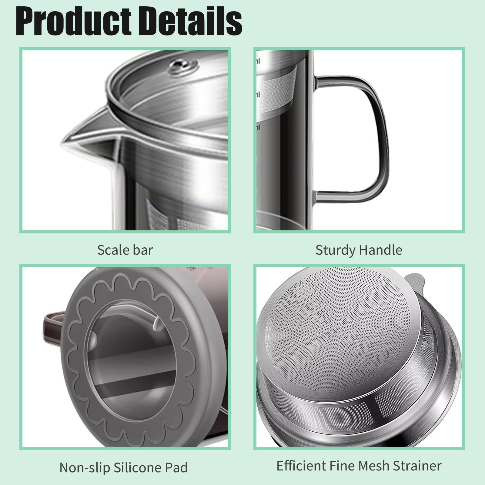 Bacon grease container with stainless steel strainer visible