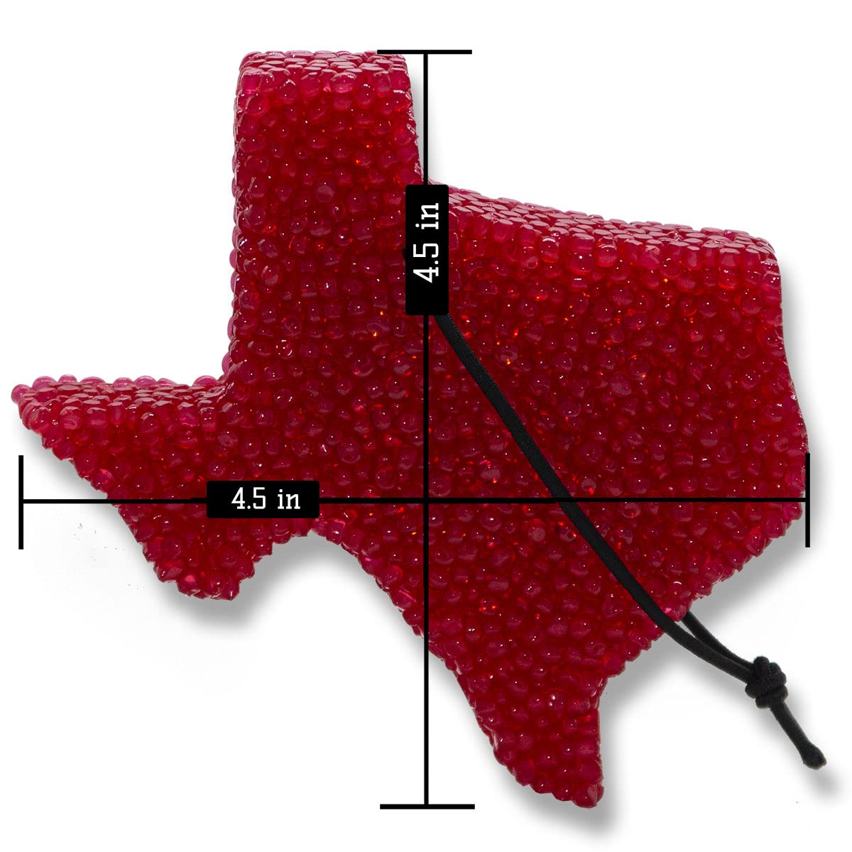 Leather Red Texas State Freshie 1-Pack by Lone Star Candles & More’s