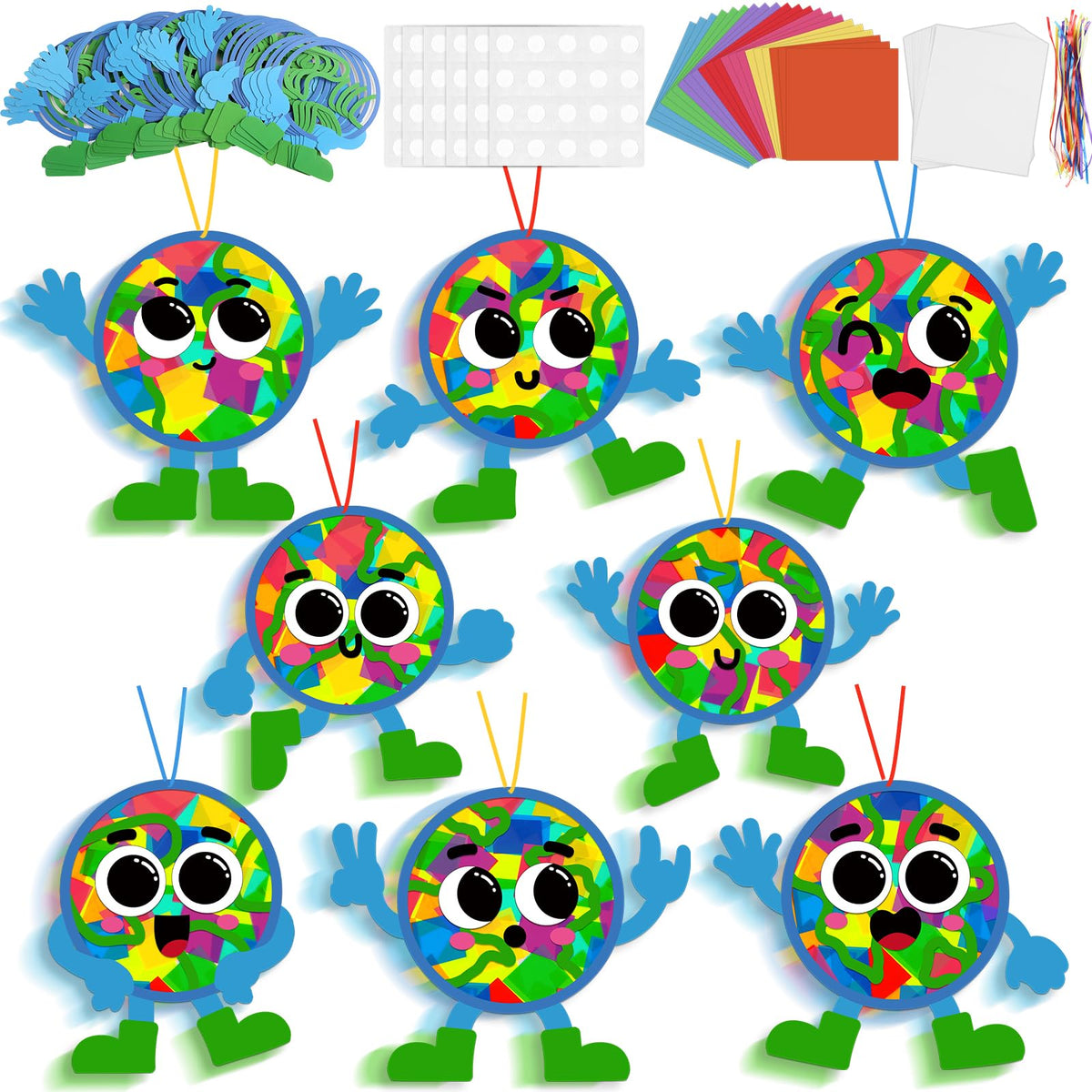 Lonfliness Earth Day suncatchers kit packaging