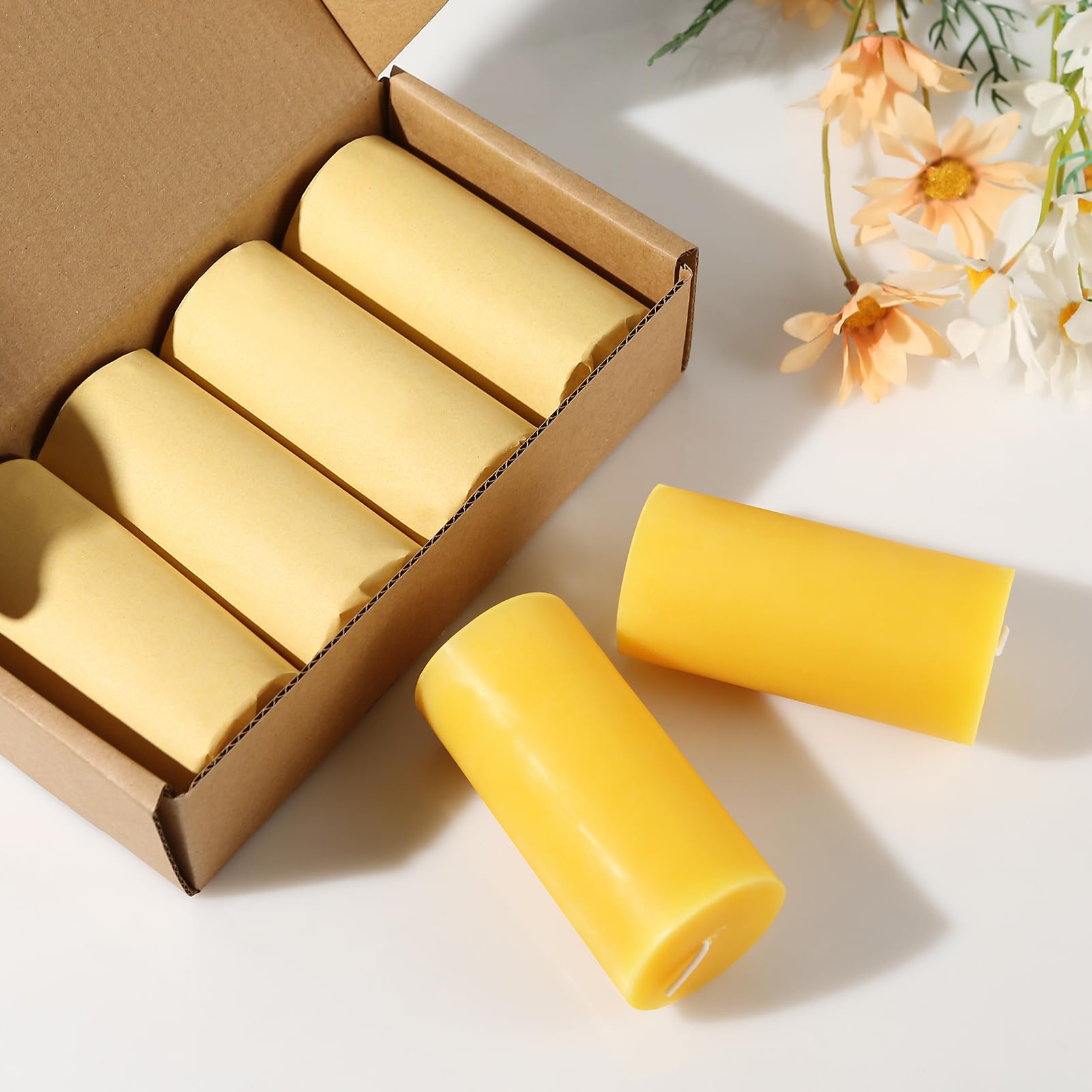 Beeswax candles for meditation and prayer image