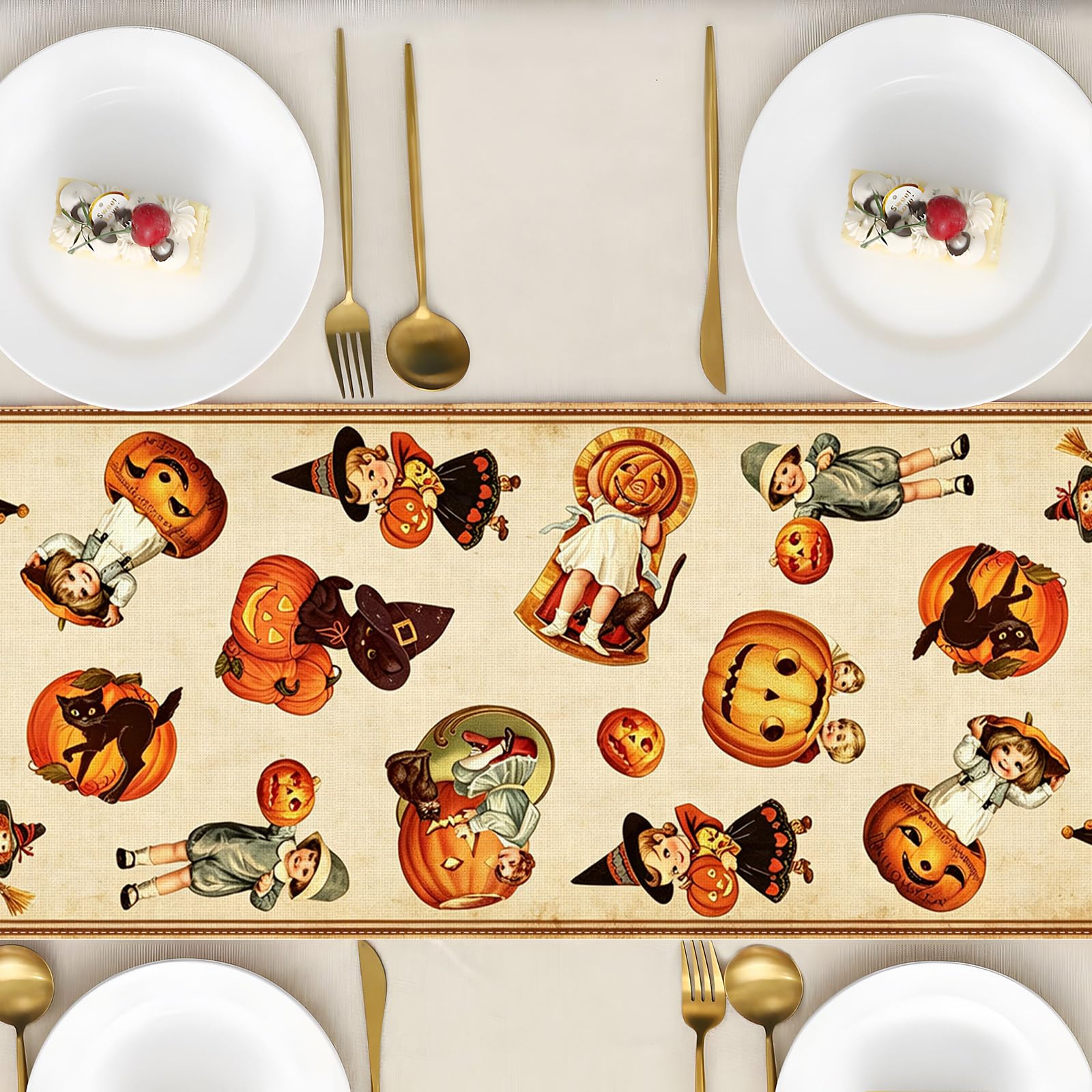 Vohado Halloween table runner for long dining tables decor