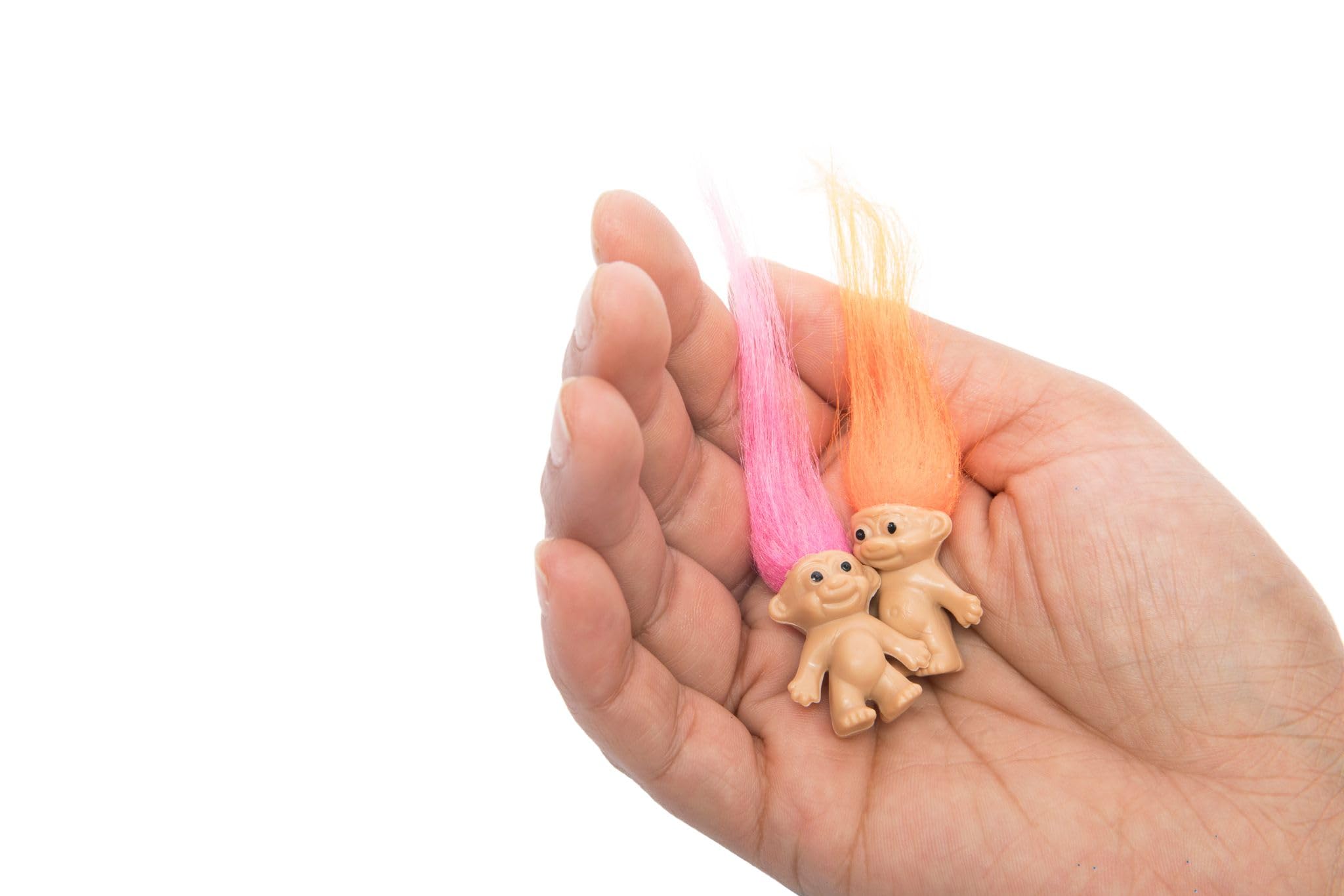 0.78 inch body and 2 inch hair troll dolls