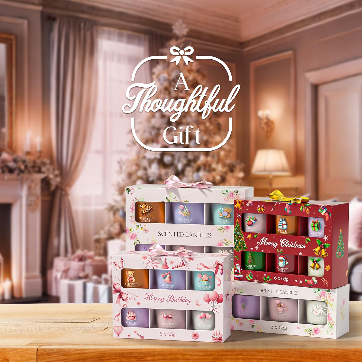 gift-ready packaging for CHILLFLAME scented candles