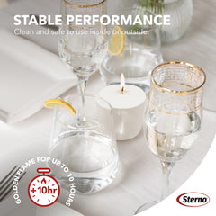 Votive candles as centerpieces and table accents