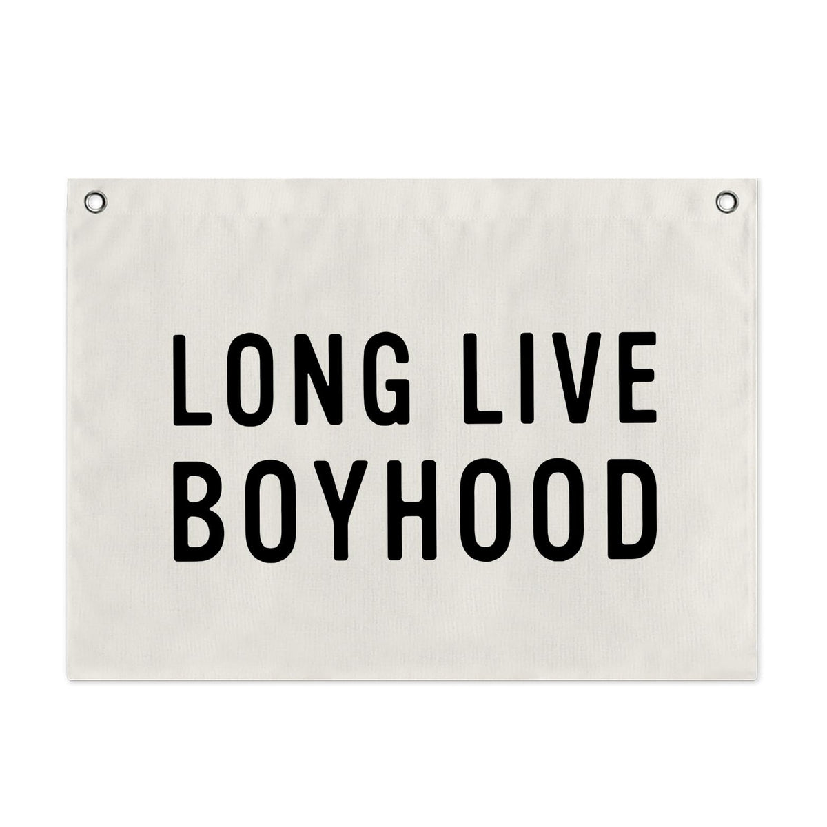 Long Live Boyhood Canvas Wall Banner for boys room
