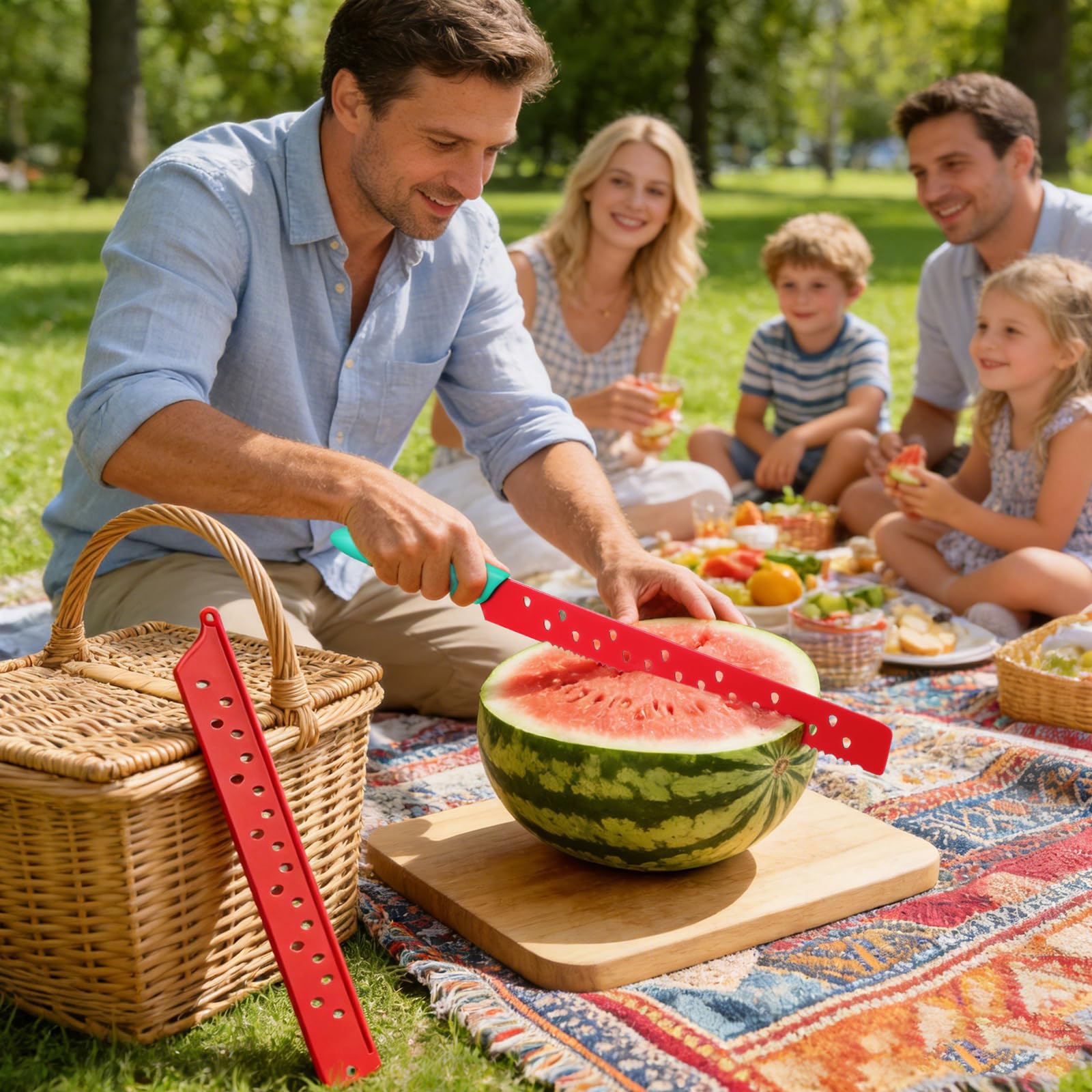 long blade watermelon slicer 17-inch length
