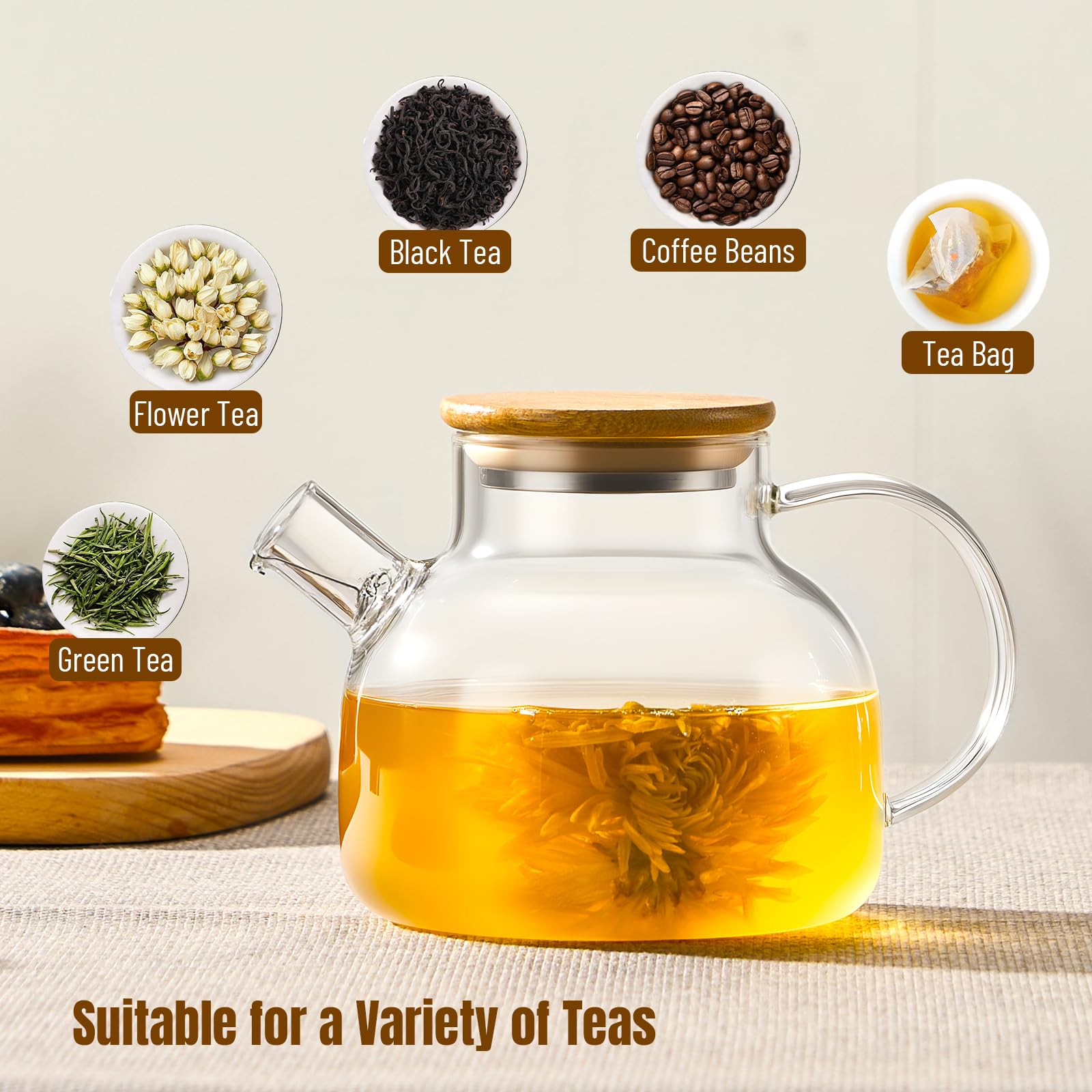 Glass teapot gift box packaging