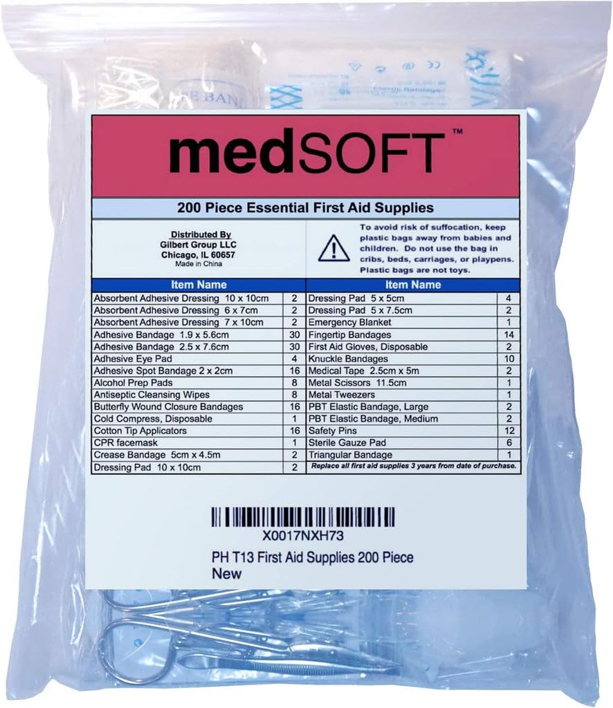 Loose Packed Restock Supply Pack items for first aid kit