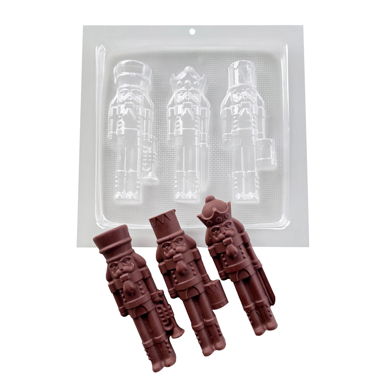 Lorena's Sweets chocolate mold Nutcracker set with three 3D designs