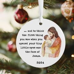 3 inch diameter baby loss memorial ornament