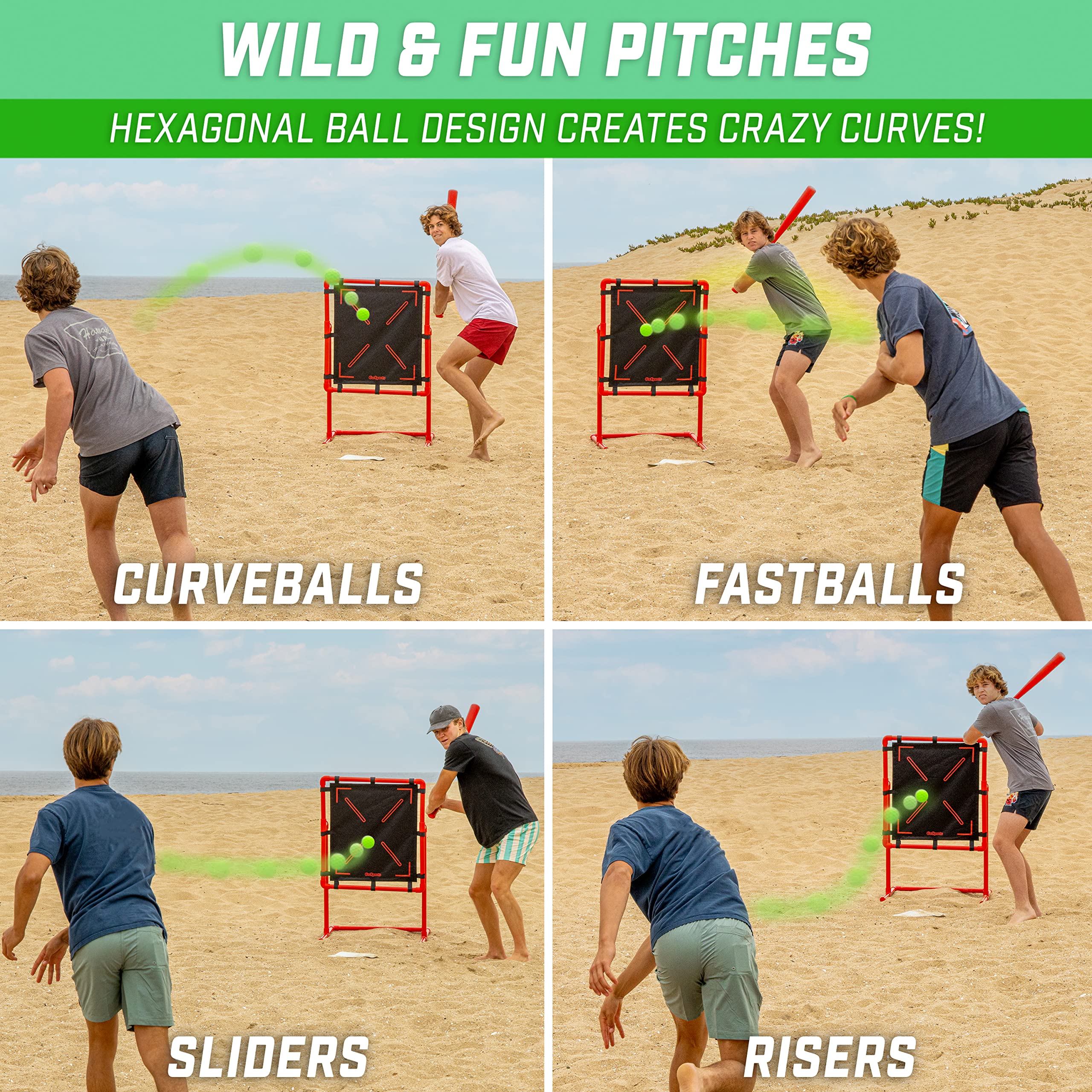 GoSports LotBall Baseballs lightweight safe plastic