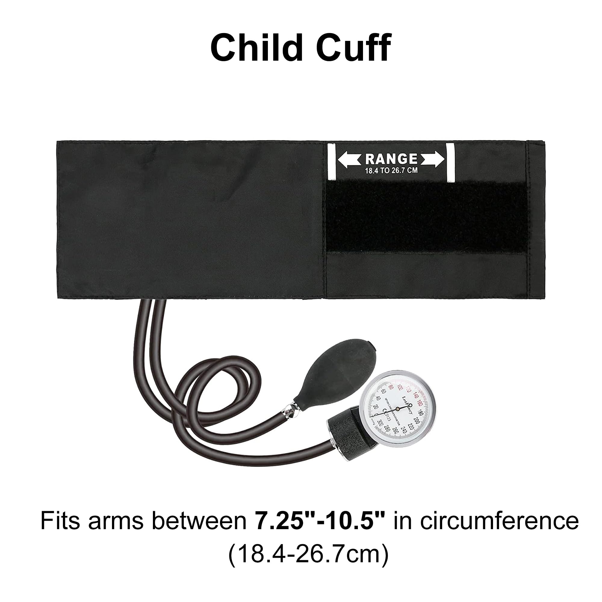 7.2-10.5 inch pediatric cuff size