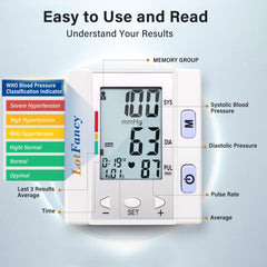 Automatic digital BP monitor with large screen display