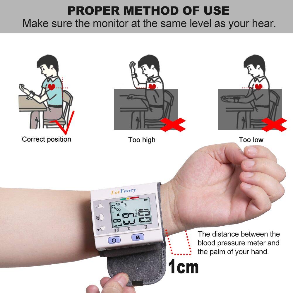 Memory capable BP monitor with date and time stamps