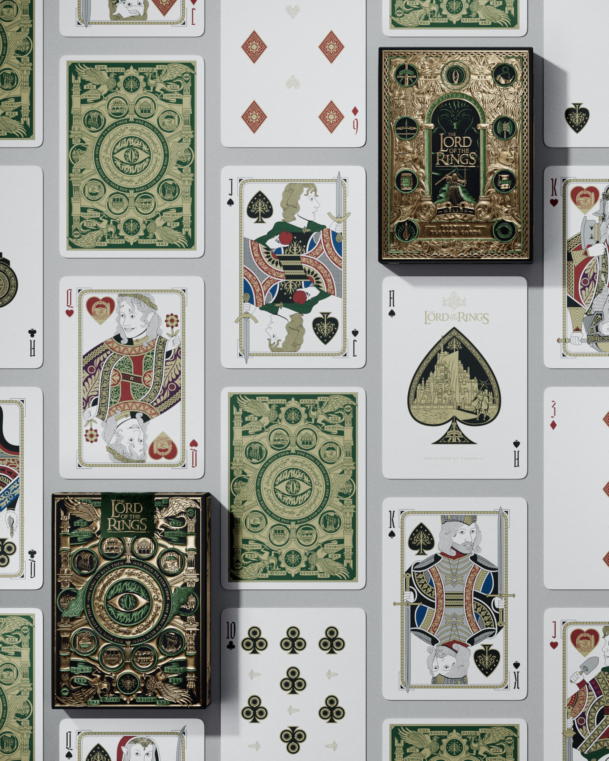LOTR fan playing cards for magic and games