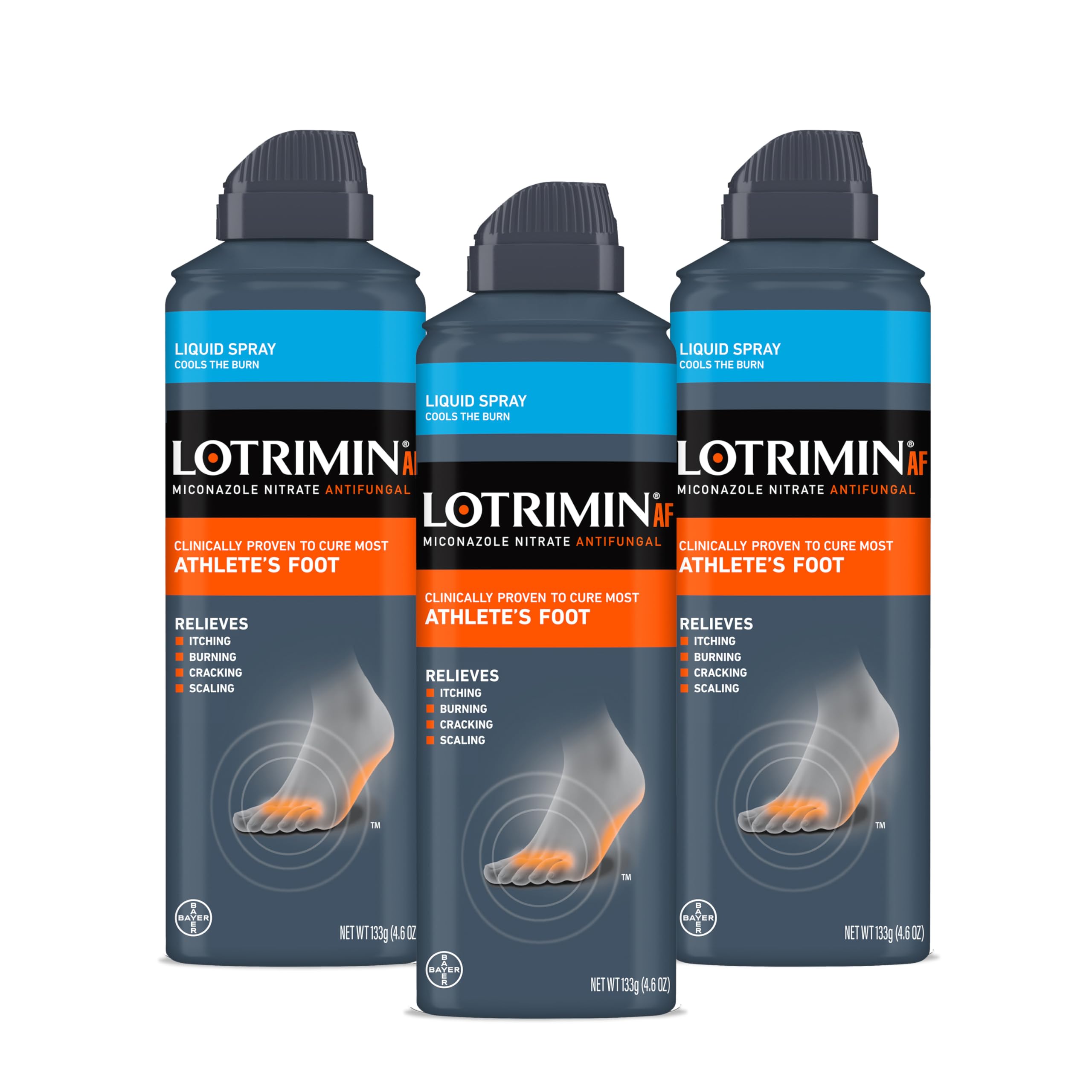 Lotrimin AF athlete's foot liquid spray bottle