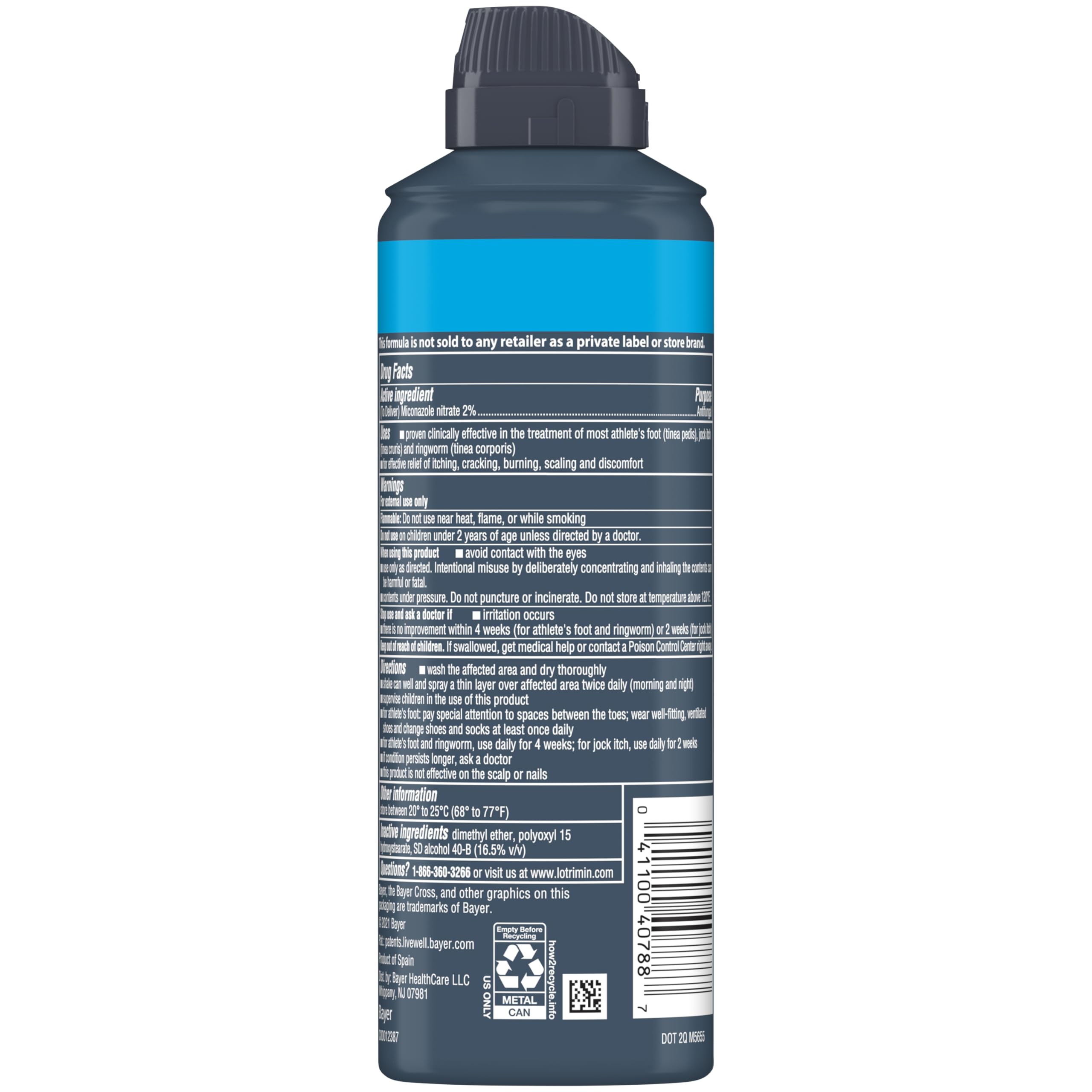 Foot care product packaging Lotrimin AF