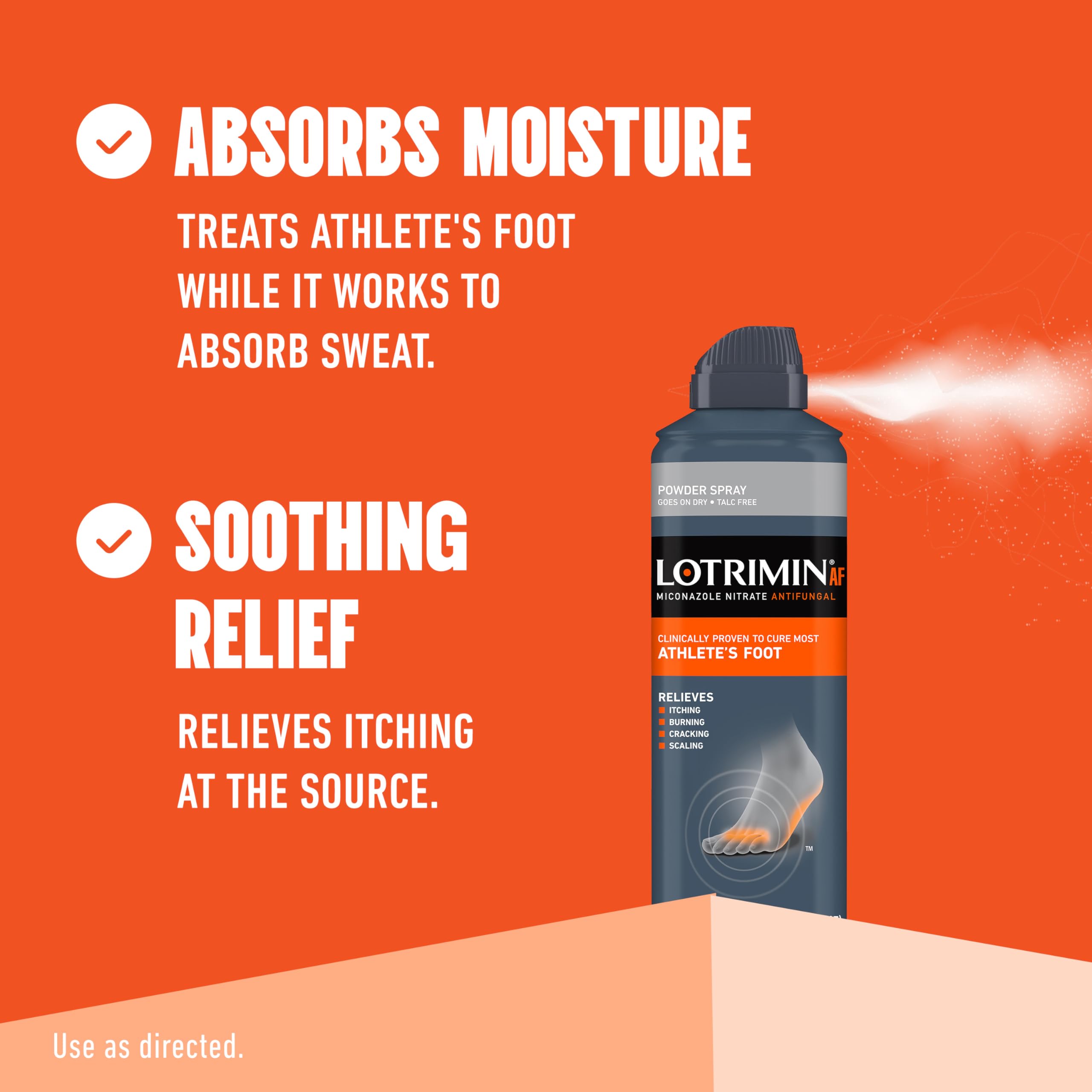 Packaging mentions jock itch and ringworm on Lotrimin AF