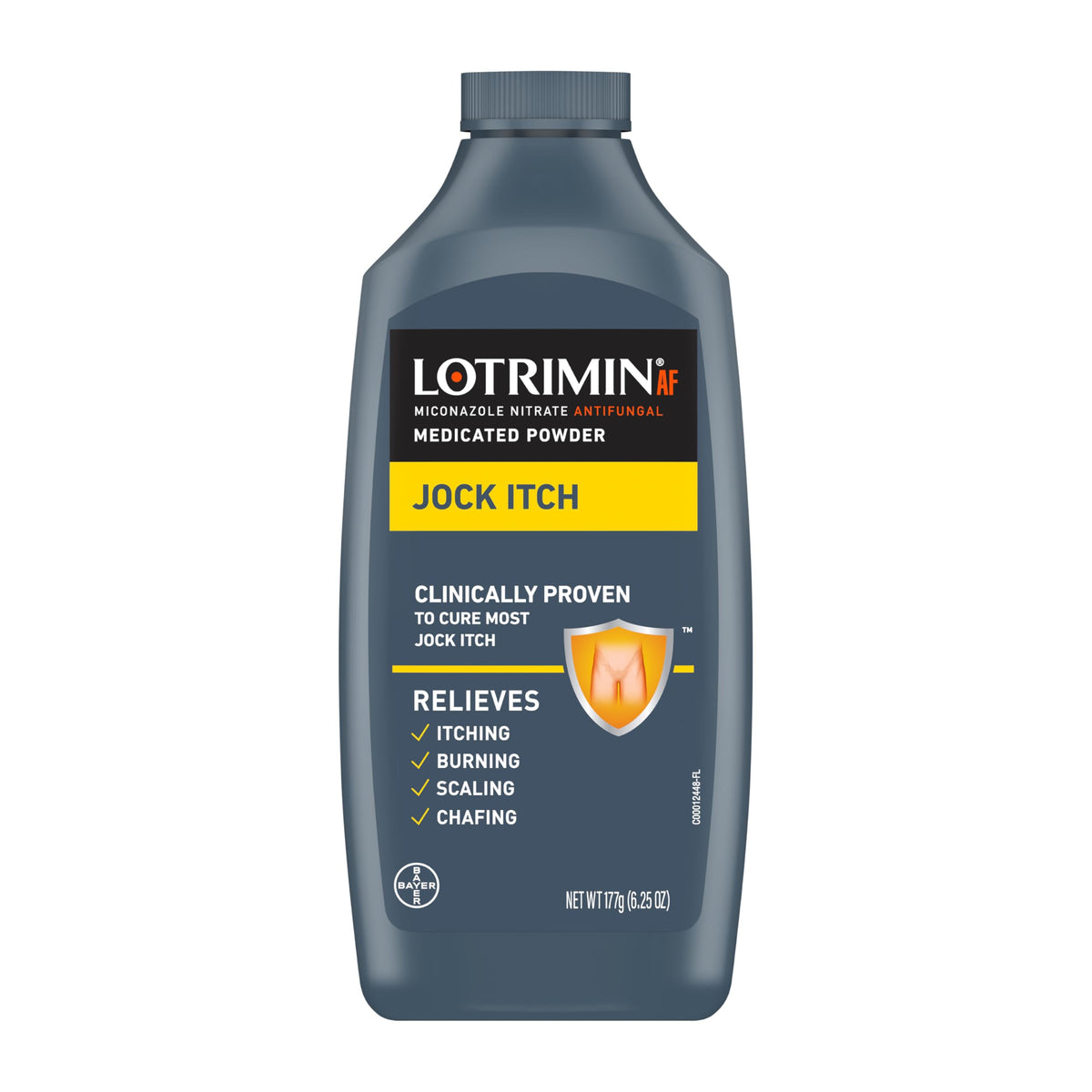 Lotrimin Antifungal Jock Itch Medicated Powder bottle 6.25 oz
