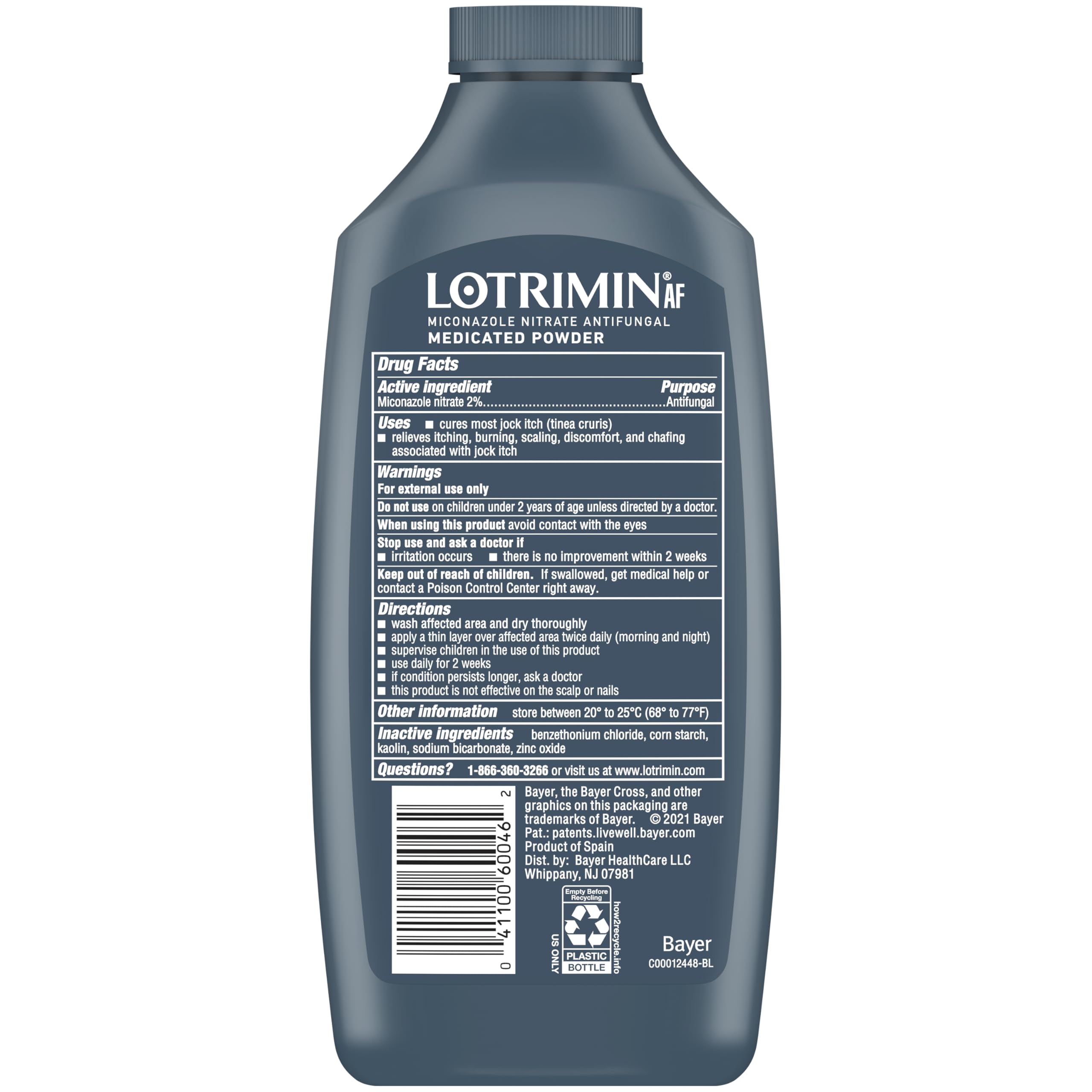 Lotrimin Jock Itch Powder with miconazole nitrate