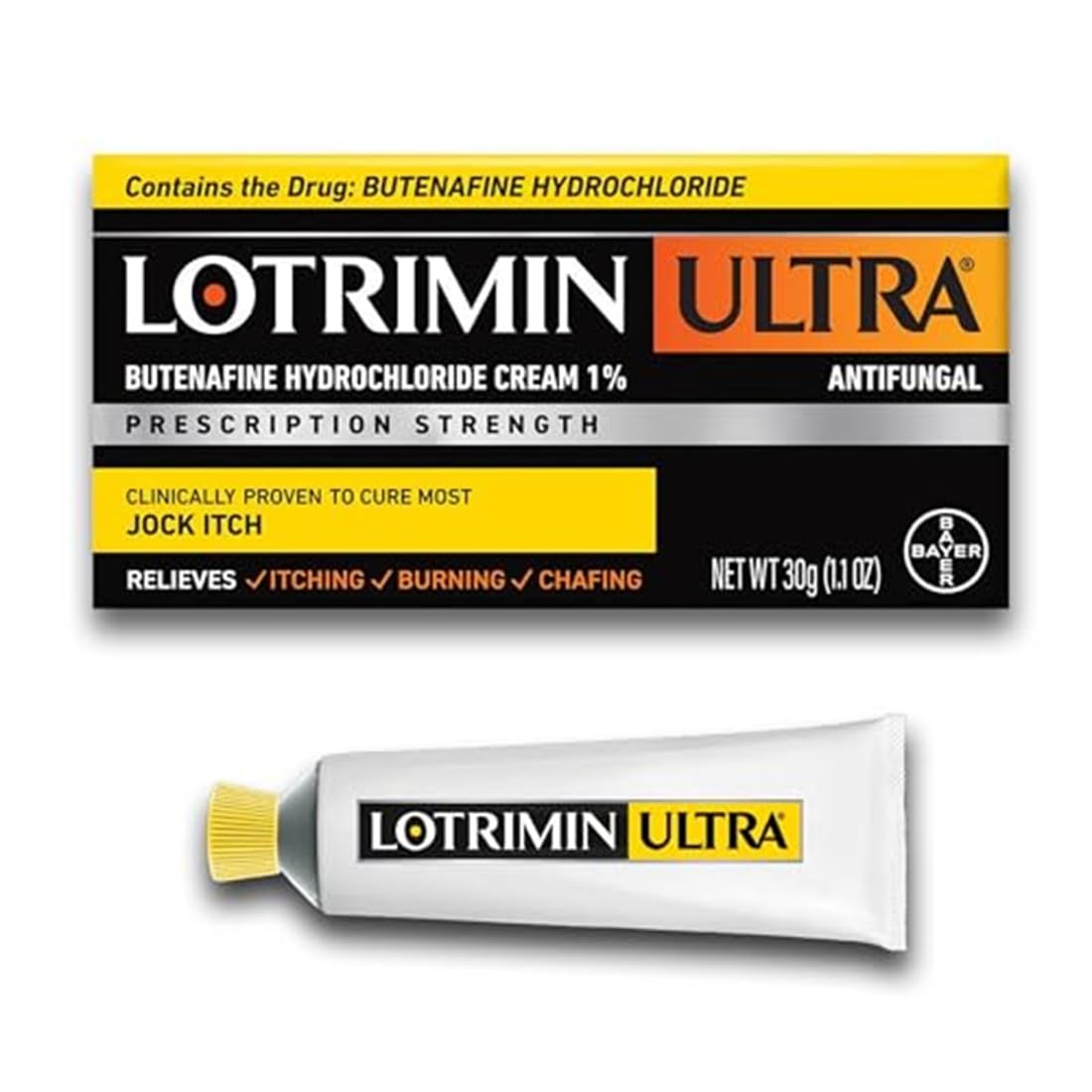 Lotrimin Ultra antifungal jock itch cream tube