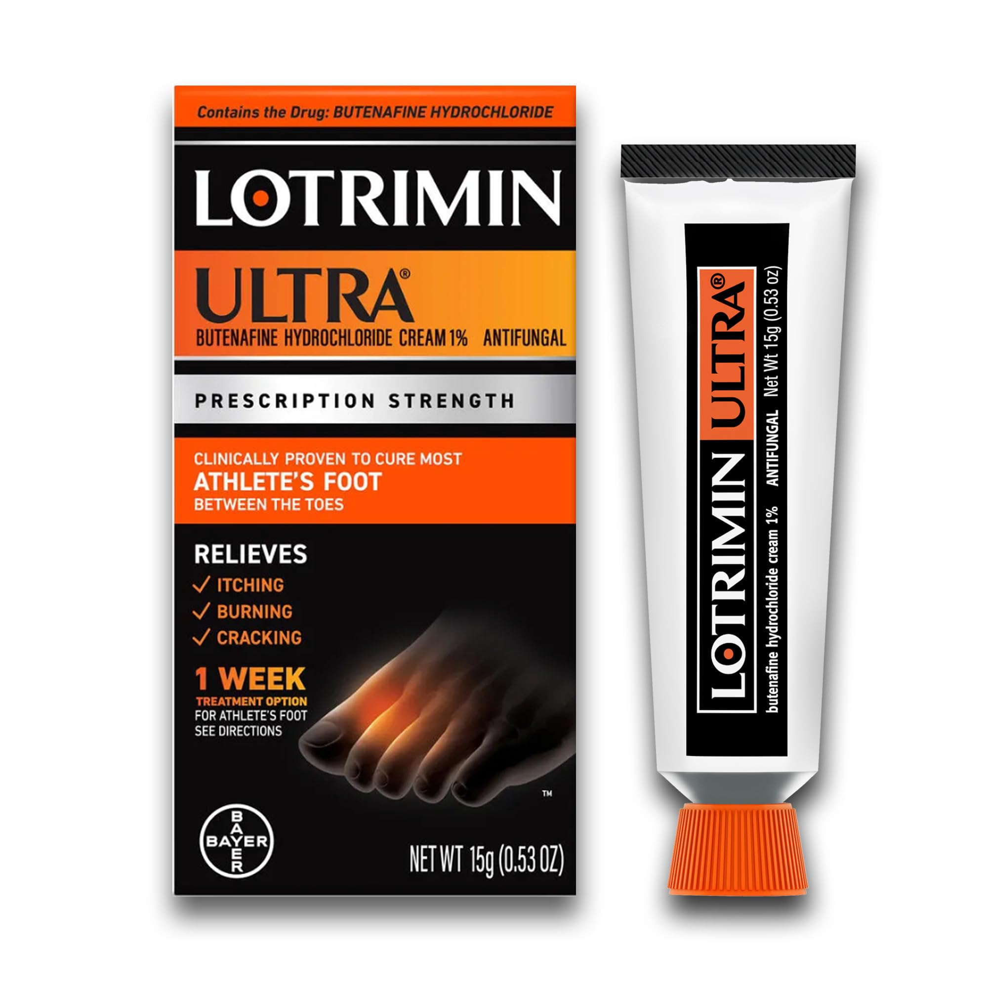 Lotrimin Ultra Athlete's Foot Cream tube