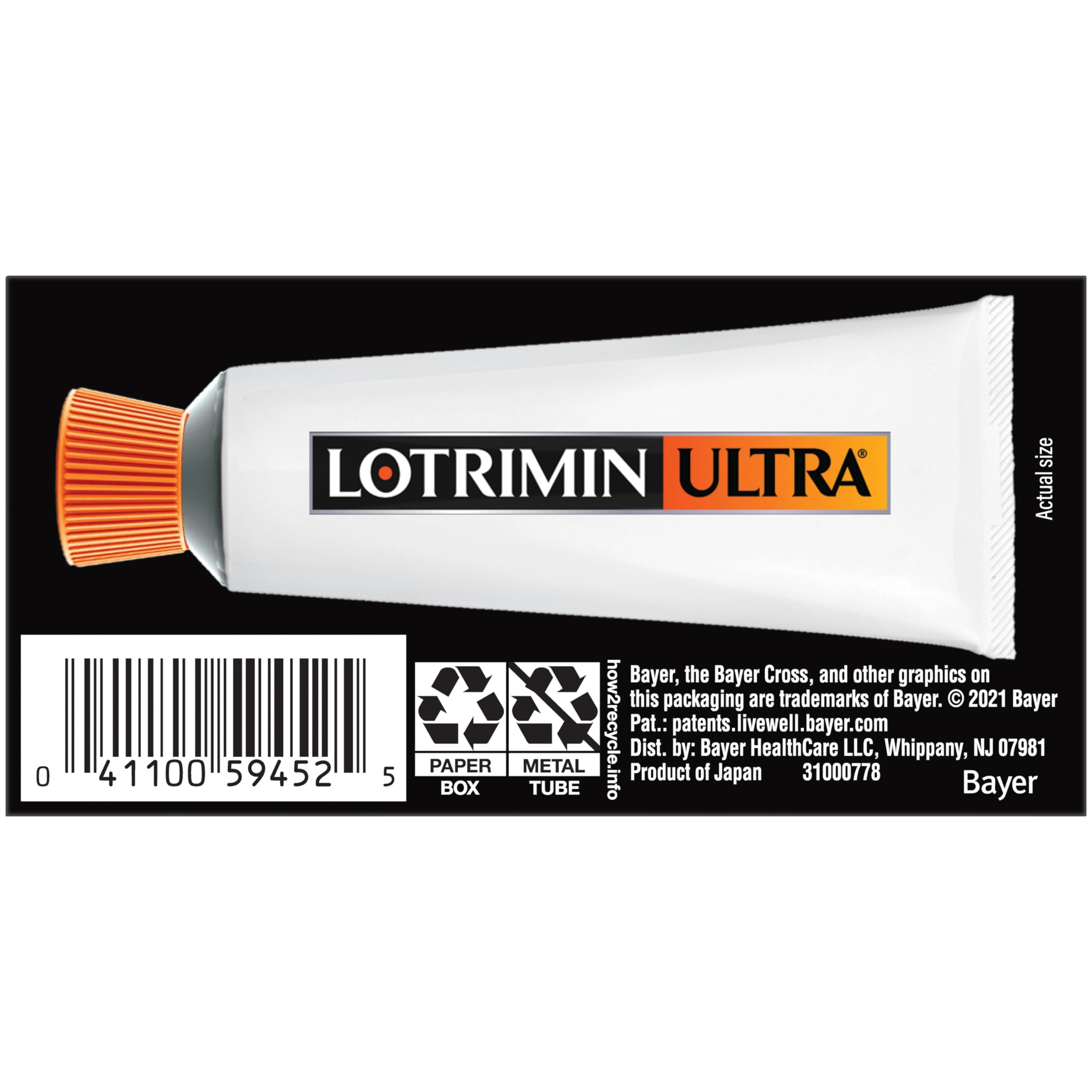Lotrimin Ultra packaging variations