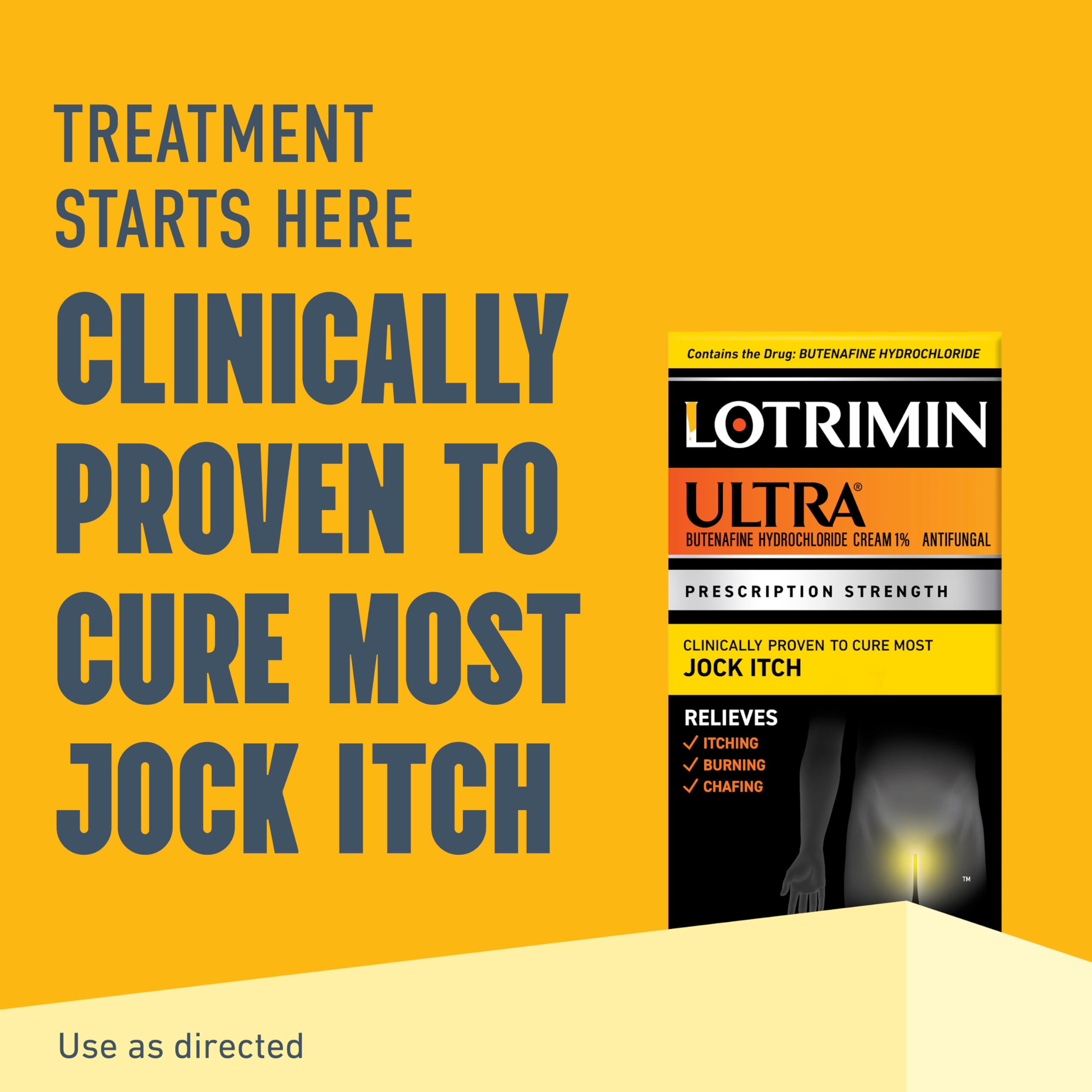 Lotrimin Ultra jock itch cream tube 1.1oz