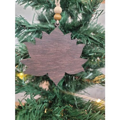 Dimensions 3.5 x 3 inches lotus ornament