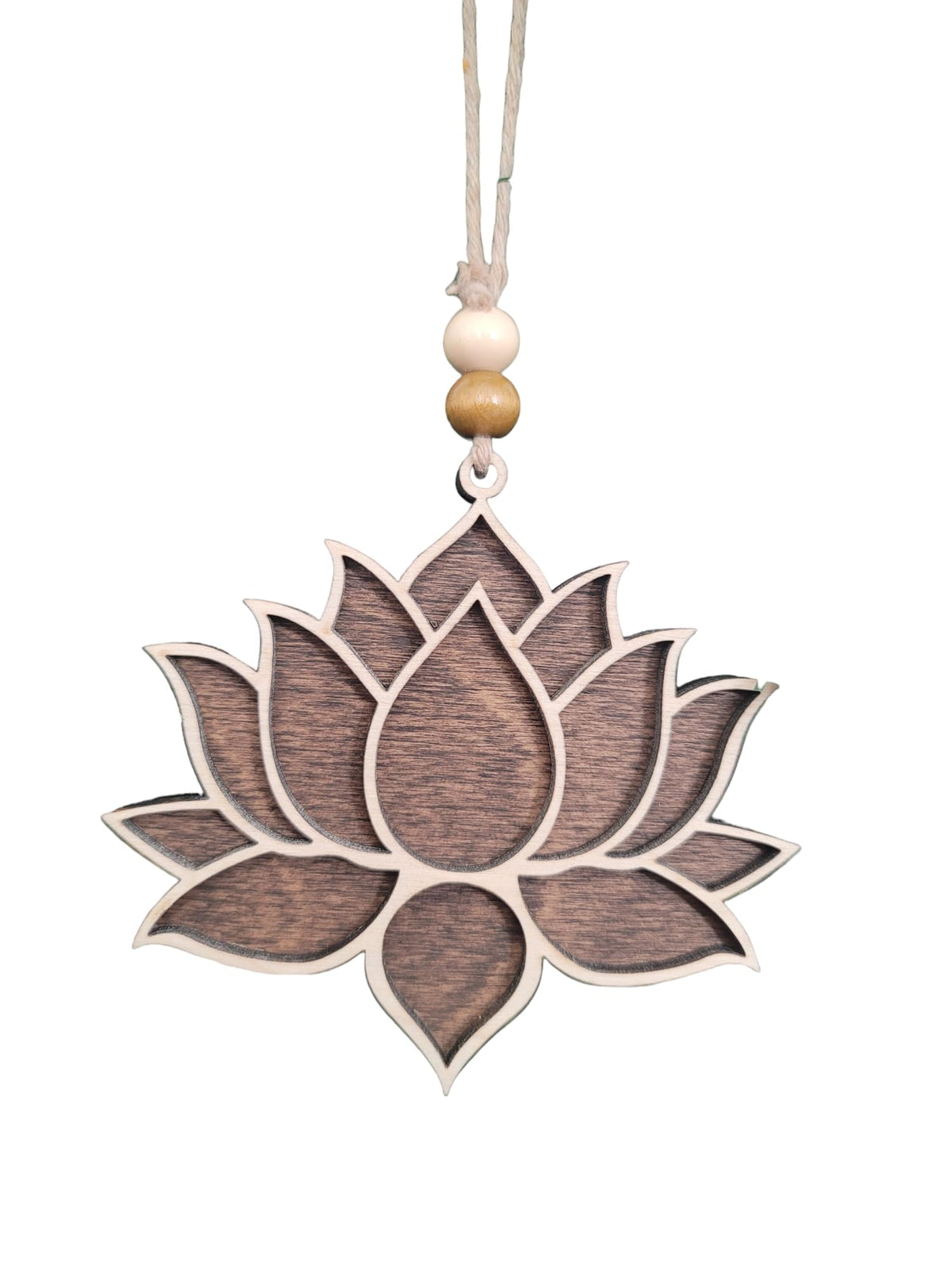Lotus Flower Christmas Ornament made from Baltic Birch Wood
