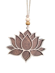 Lotus Flower Christmas Ornament made from Baltic Birch Wood