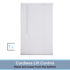 1 inch vinyl slats cordless blind by LOTUS & WINDOWARE