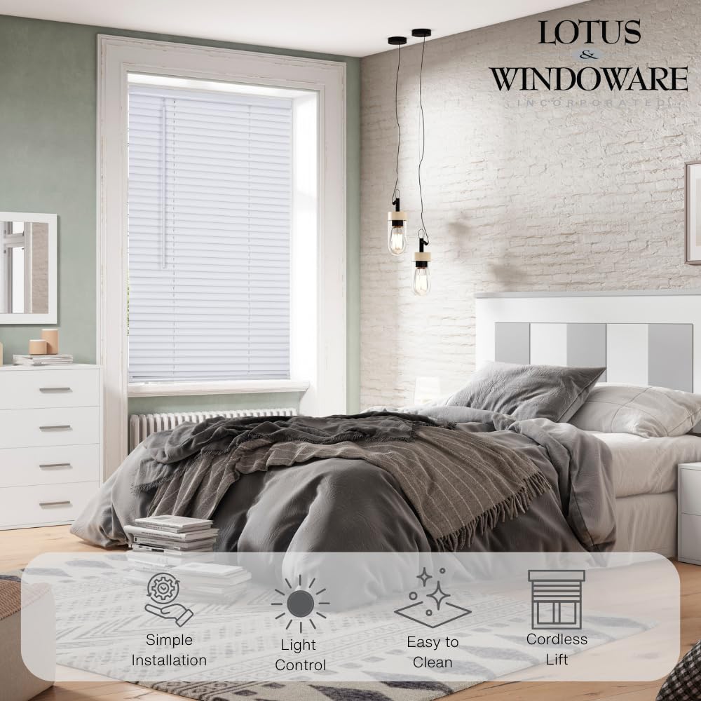 Durable vinyl material blind for home and office