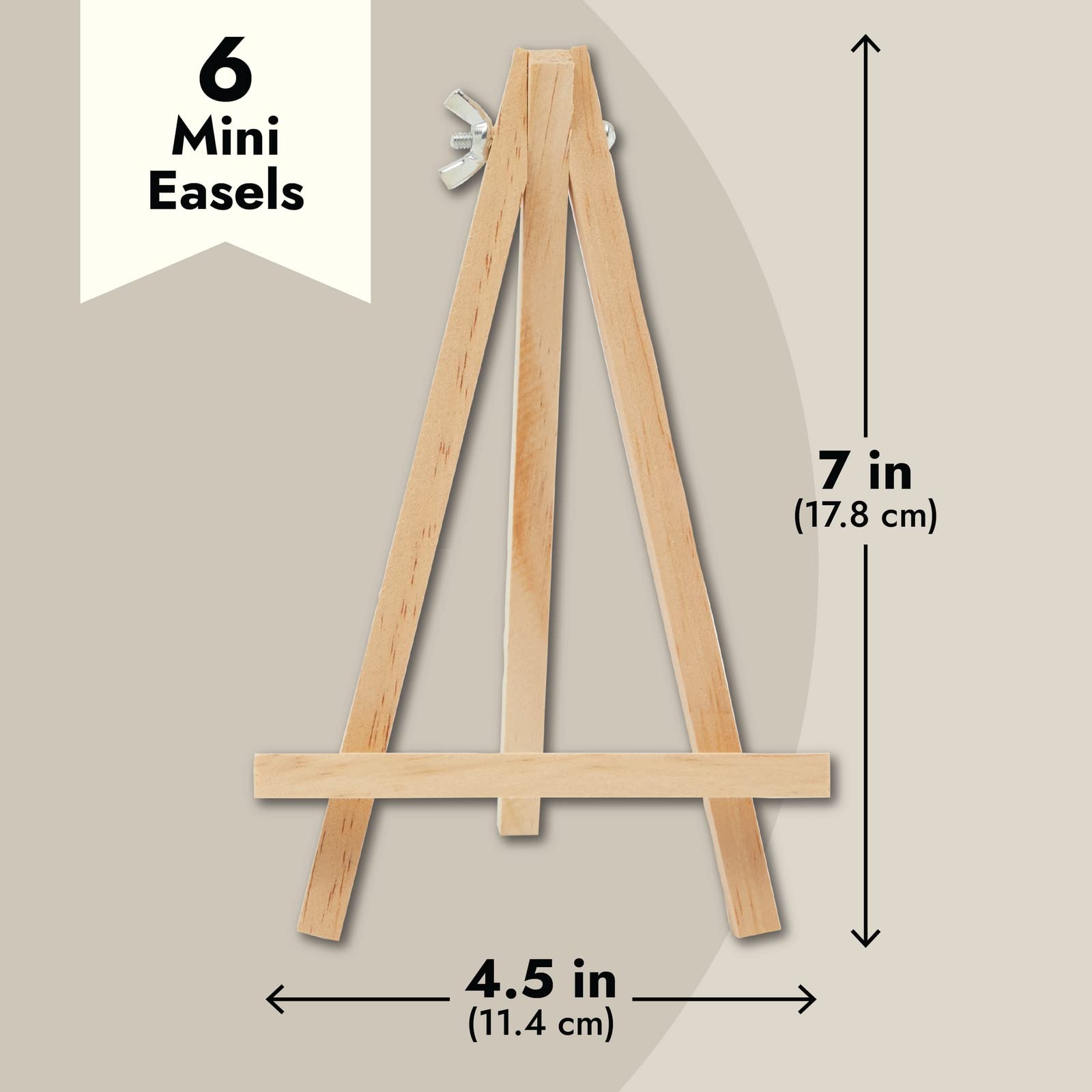 Lotus wood mini easel for photos and cards