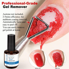 acetone-free gel polish remover 15 ml bottle close up